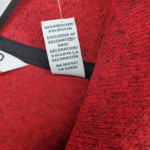 Izod Perform Temp Fx Warm 1/4 Zip Red Black Trim Sweatshirt 464598200387 - Picture 12 of 12